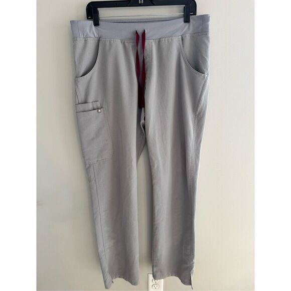 FIGS Kade Cargo Scrub Pants Cement Gray, Size L/T Large Tall - Picture 2 of 8